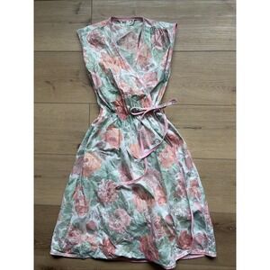 Concept 80s Wrap Dress Womens Floral Vintage Fits Size 4 6 Small Cottage Core